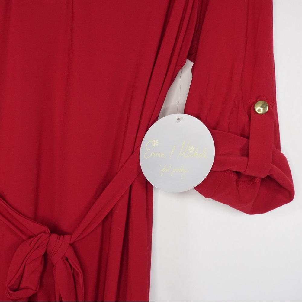 Emma & Michele Red Dress - Picture 4 of 4